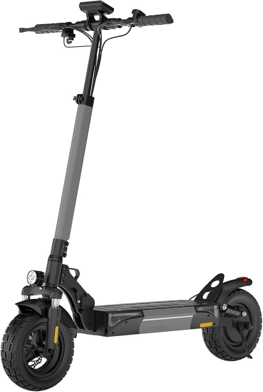 Electric Scooter, 1000W Powerful Motor, 28 MPH Speed & 28 Mile Range, 10" Pneumatic Tires, Dual Suspension & Dual Disc Brakes, Foldable Adjustable Handlebar, UL2272 Certified Adult Commuting E Scooter